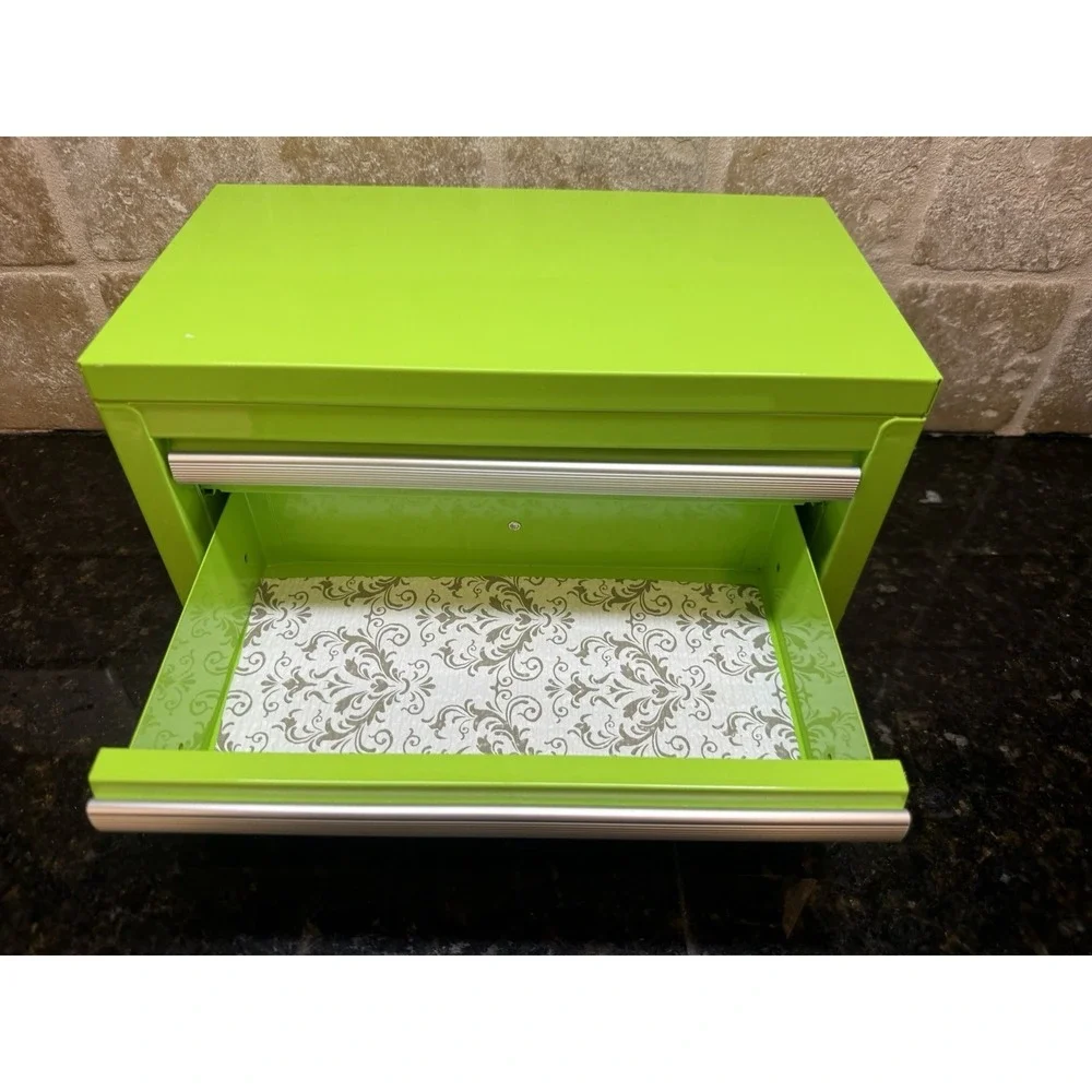KOBALT MINI Steel Tool Box Lime Green 2‎ Drawer 3 Sections Lowe's Gift